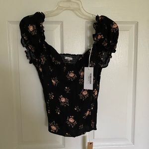 Reformation Puff Sleeved Blouse